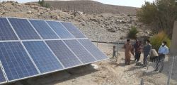 اولین بار در کشور آبرسانی به عشایر ریگان با پنل خورشیدی بهره‌برداری شد